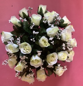Coupe de roses blanche